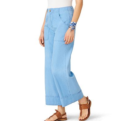 Women's Flint & Moss Utility Pocket Wide Leg Jeans