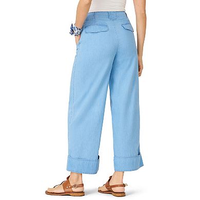 Women's Flint & Moss Utility Pocket Wide Leg Jeans