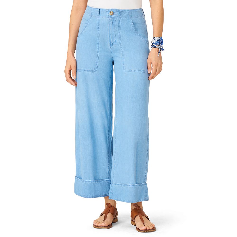 Women's Flint & Moss Utility Pocket Wide Leg Jeans