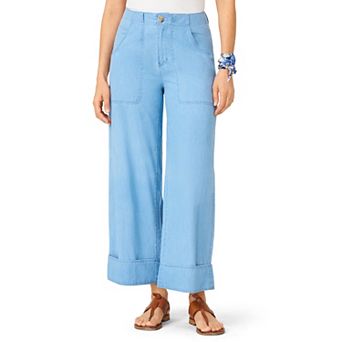 Women's Flint & Moss Utility Pocket Wide Leg Jeans