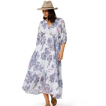 Women's Flint & Moss Floral Tiered Maxi Dress