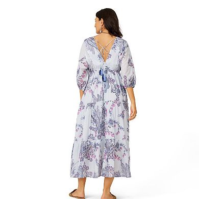 Women's Flint & Moss Floral Tiered Maxi Dress