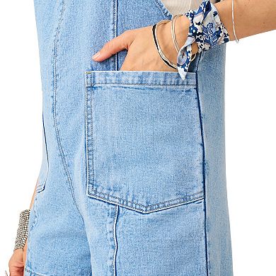 Women's Flint & Moss Patch Pocket Denim Romper