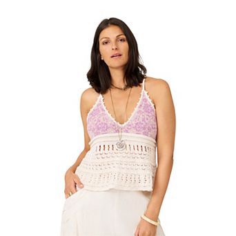 Women's Flint & Moss Crochet Swing Tank Top