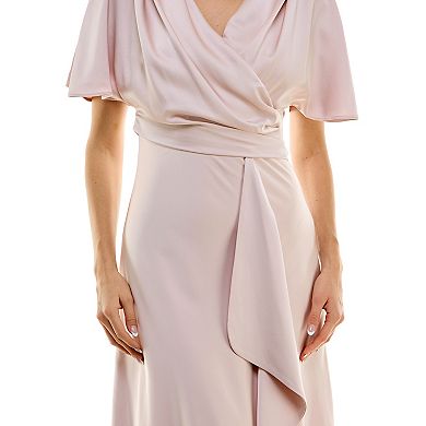 Women's Taylor Dolman Sleeve Bias Cut Midi Dress