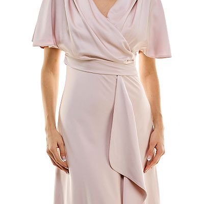 Women's Taylor Dolman Sleeve Bias Cut Midi Dress