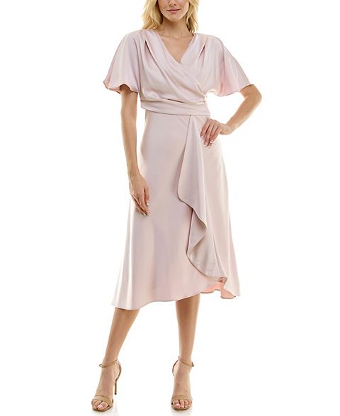 Женские платья Taylor Women's Taylor Dolman Sleeve Bias Cut Midi Dress