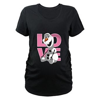 Disney's Frozen Olaf LOVE pose Maternity Graphic Tee