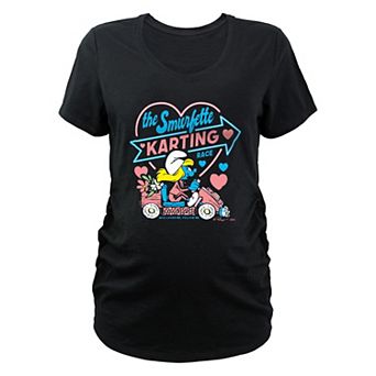 Maternity Smurfs The Smurfette Karting Race Graphic Tee