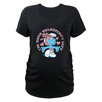 Maternity Smurfs I'm Your Valentine's Gift Graphic Tee