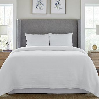 Pointehaven Long Staple Waffle Cotton Duvet Set