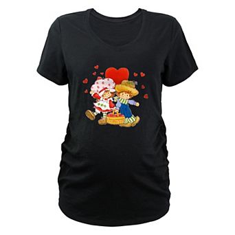 Maternity Strawberry Shortcake And Huckleberry Pie Love Graphic Tee
