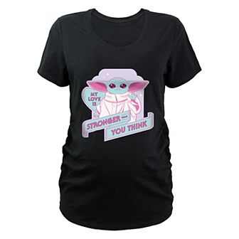 Maternity Star Wars The Mandalorian The Child My Love Is Stronger Than You Think Graphic Tee