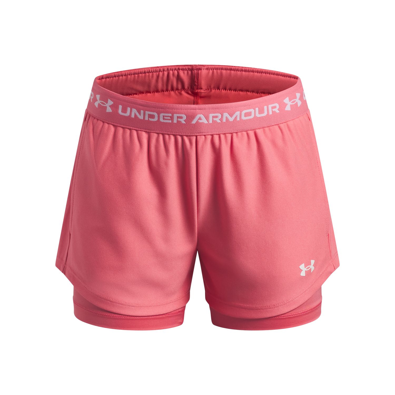 Детские шорты 2-в-1 Under Armour Play Up, цвет: Розовый — фото 1