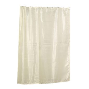 Extra Long Water Repellant Fabric Shower Curtain Liner with Weighted Hem
