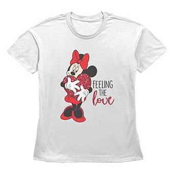 Disney's Minnie Mouse Feeling The Love Women's Graphic Tee