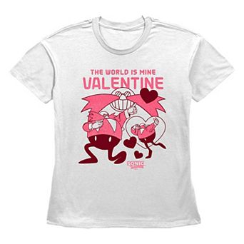 Women's Sonic The Hedgehog The World Is Mine Valentine Graphic Tee