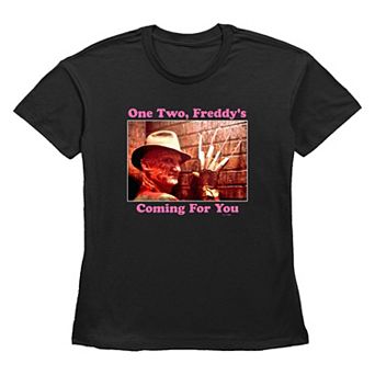Women's A Nightmare On Elm Street One Two Freddy's Coming For You Graphic Tee