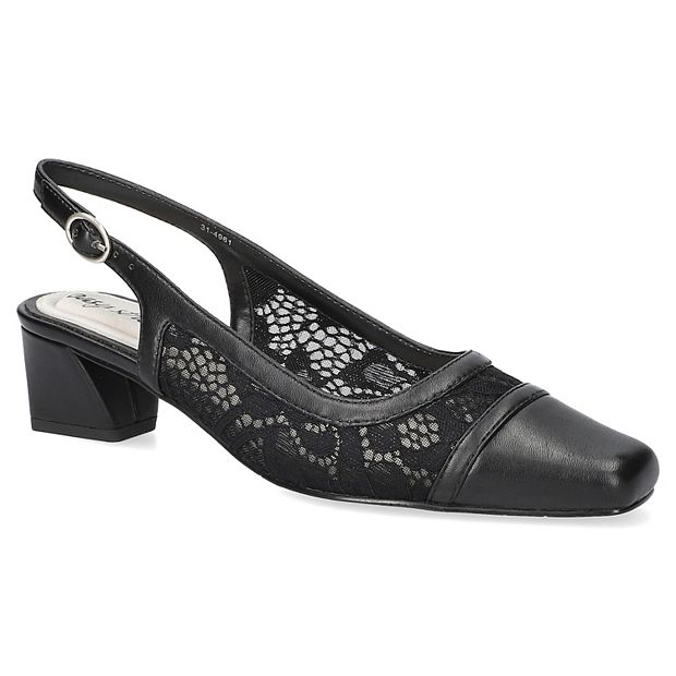 ドレスシューズ・革靴・ビジネスシューズ ^SALT&CHOCOLATE^ Square Open Toe Slingback Sandals 412324004 Easy Street Fortune Square Toe Slingback Women's Shoes