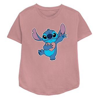 Disney's Lilo & Stitch Ohana Heart Women's Relaxed Fit Graphic Tee