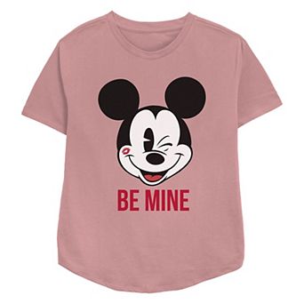 Disney's Mickey Mouse Be Mine Women's Relaxed Fit Graphic Tee
