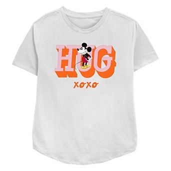 Disney's Mickey Mouse Hug XOXO Women's Relaxed Fit Graphic Tee