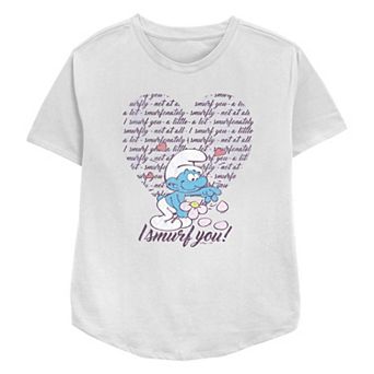 Women's Smurfs I Smurf You Relaxed Fit Graphic Tee