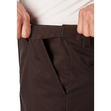 KingSize Men's Big & Tall Relaxed Fit Wrinkle-Free Expandable Waist Plain Front Pants