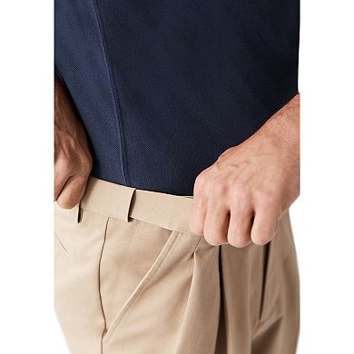 KingSize Men's Big & Tall Classic Fit Wrinkle-Free Expandable Waist Pleat Front Pants