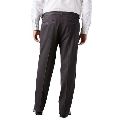 KingSize Men's Big & Tall Classic Fit Wrinkle-Free Expandable Waist Pleat Front Pants