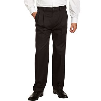 KingSize Men's Big & Tall Classic Fit Wrinkle-Free Expandable Waist Pleat Front Pants