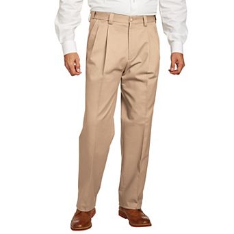 KingSize Men's Big & Tall Classic Fit Wrinkle-Free Expandable Waist Pleat Front Pants