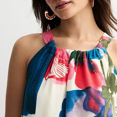 Women's 5th + Madison Edit Halter Neck Tiered Maxi Dress