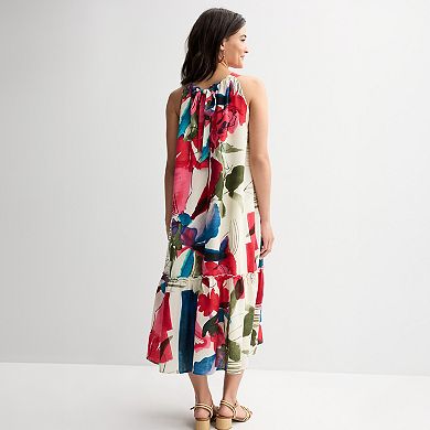 Women's 5th + Madison Edit Halter Neck Tiered Maxi Dress