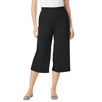 Woman Within Plus Size 7-Day Knit Culotte