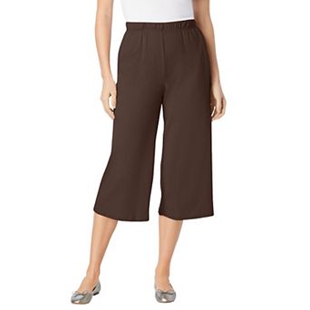 Woman Within Plus Size 7-Day Knit Culotte