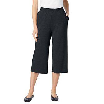 Woman Within Plus Size 7-Day Knit Culotte