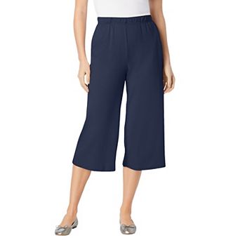 Woman Within Plus Size 7-Day Knit Culotte