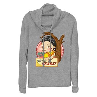 Women's Squid Game You Turn Heads Cowlneck Graphic Lightweight Long Sleeve