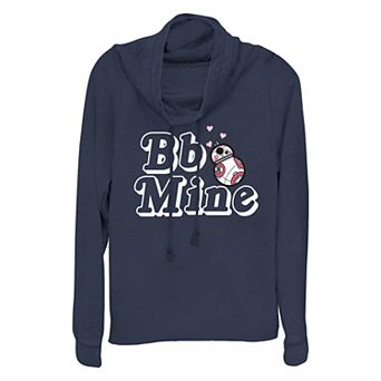 Women's Star Wars BB-8 Bb Mine Cowlneck Graphic Lightweight Long Sleeve