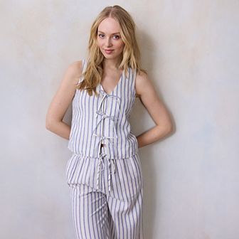 Petite LC Lauren Conrad Tie-Front Vest