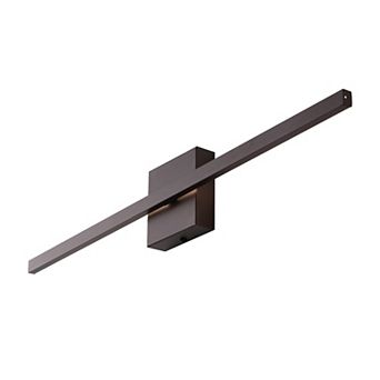 Vara Minimalist Indoor/Outdoor Metal 350-Degree Rotate Dimmable Integrated Linear LED Wall Sconce