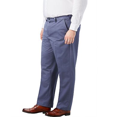 KingSize Men's Big & Tall Classic Fit Wrinkle-Free Expandable Waist Plain Front Pants