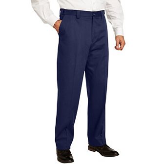 KingSize Men's Big & Tall Classic Fit Wrinkle-Free Expandable Waist Plain Front Pants
