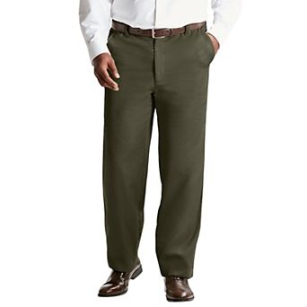 KingSize Men's Big & Tall Classic Fit Wrinkle-Free Expandable Waist Plain Front Pants