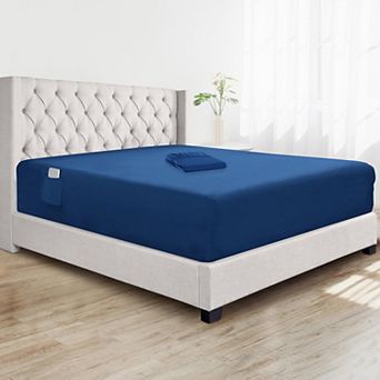 Elegant Comfort Extra Deep 18-21 Inch Fitted Sheet for High Mattress- All Around Elastic with Straps