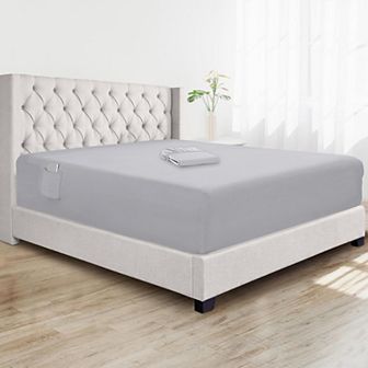 Elegant Comfort Extra Deep 18-21 Inch Fitted Sheet for High Mattress- All Around Elastic with Straps