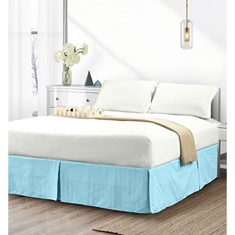 Elegant Comfort 1 pc Stripe Bed Skirt 14 inch Drop