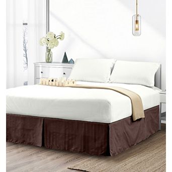 Elegant Comfort 1 pc Stripe Bed Skirt 14 inch Drop