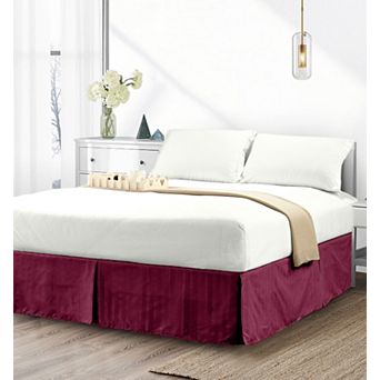 Elegant Comfort 1 pc Stripe Bed Skirt 14 inch Drop